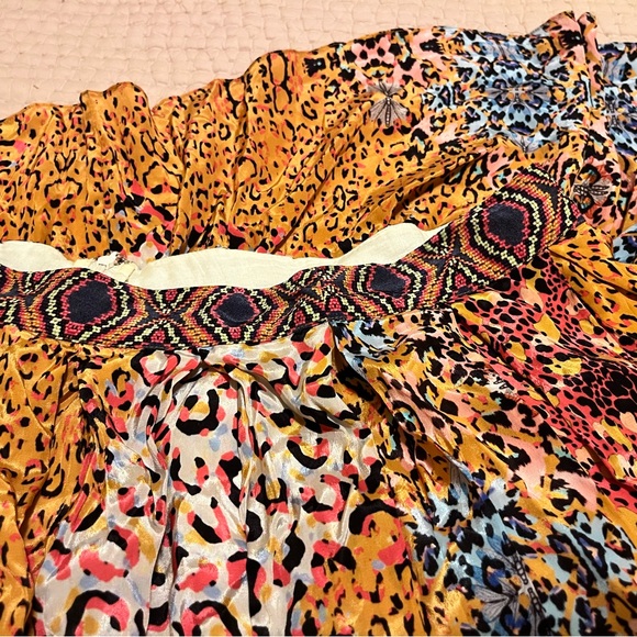 Anthropologie Bhanuni Panthers Animal Print Maxi Skirt size 10 - Picture 7 of 8